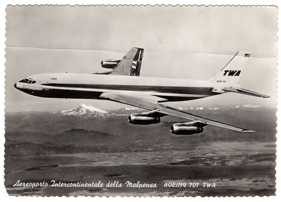 AUSTRIA MONTANA AUSTRIAN AIR AIRLINES POST CARD BOEING B707 B-707 NEW POSTCARD ! 