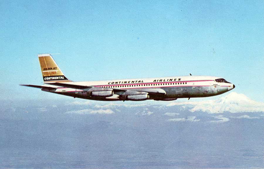 AUSTRIA MONTANA AUSTRIAN AIR AIRLINES POST CARD BOEING B707 B-707 NEW POSTCARD ! 